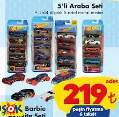 HOT WHEELS 5'Lİ ARABA SETİ OYUNCAK